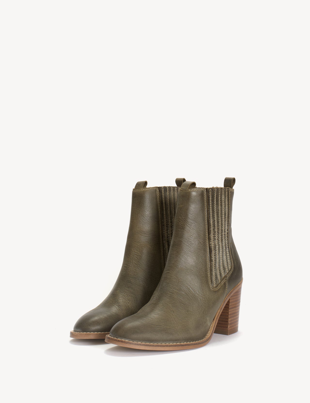Carice Boot In Green Escovado Leather