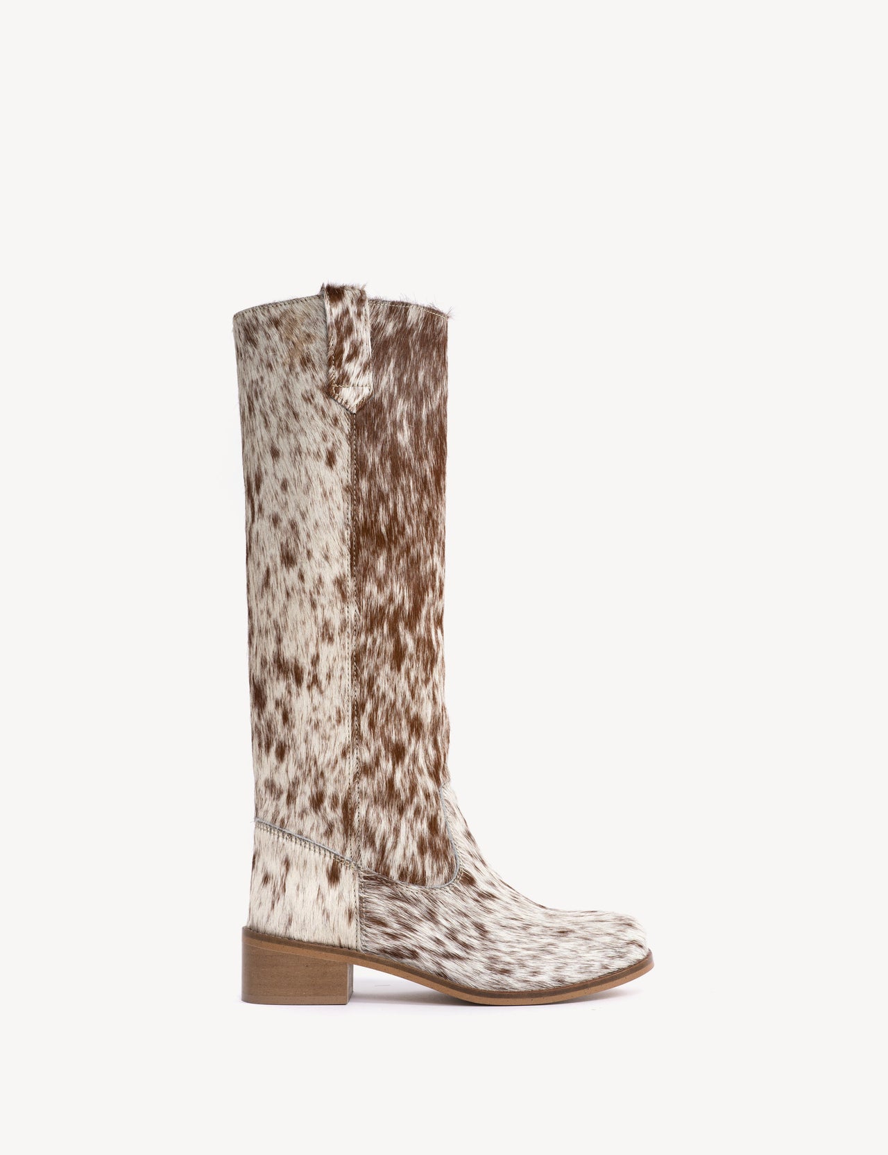 Ann Gaucho Boot In Brown Shades Cow Fur
