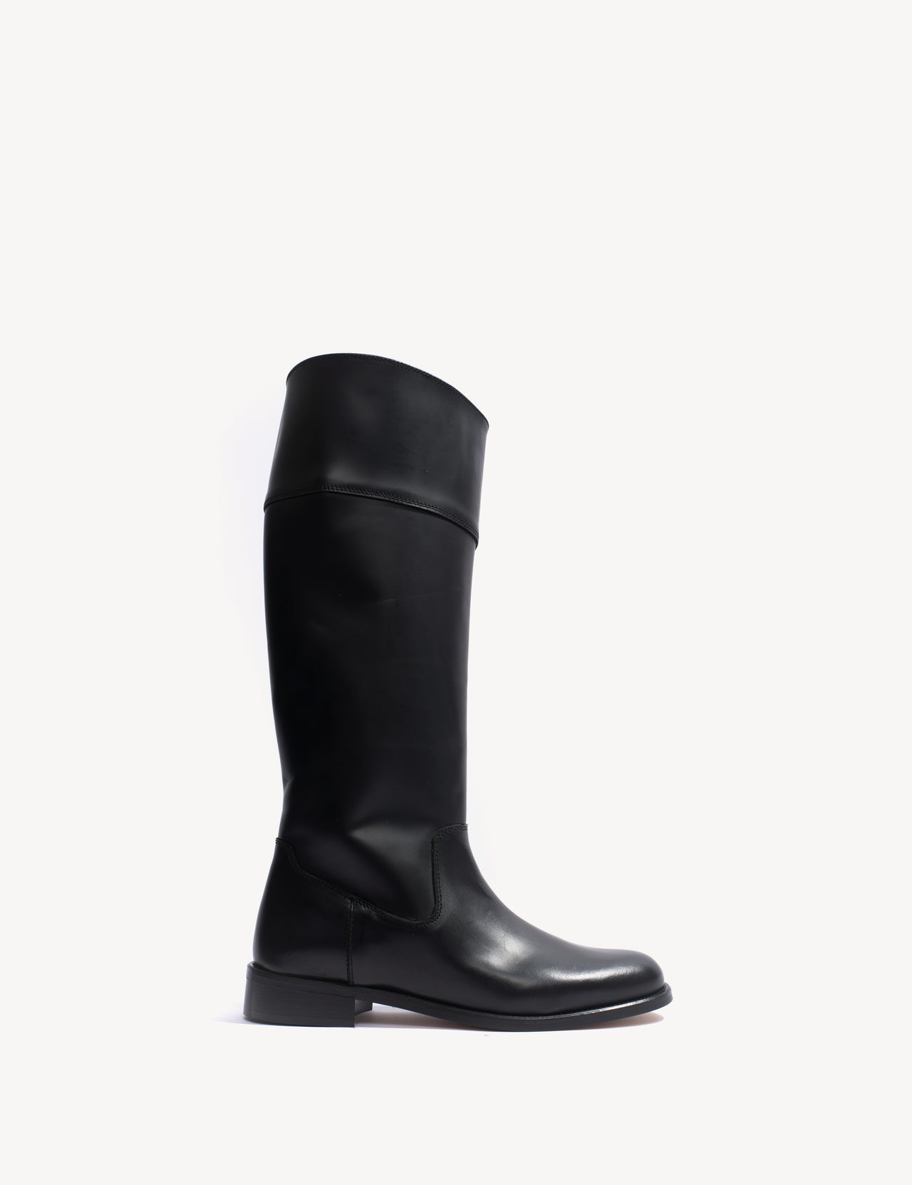 Cavalry Boot In Black Calfskin