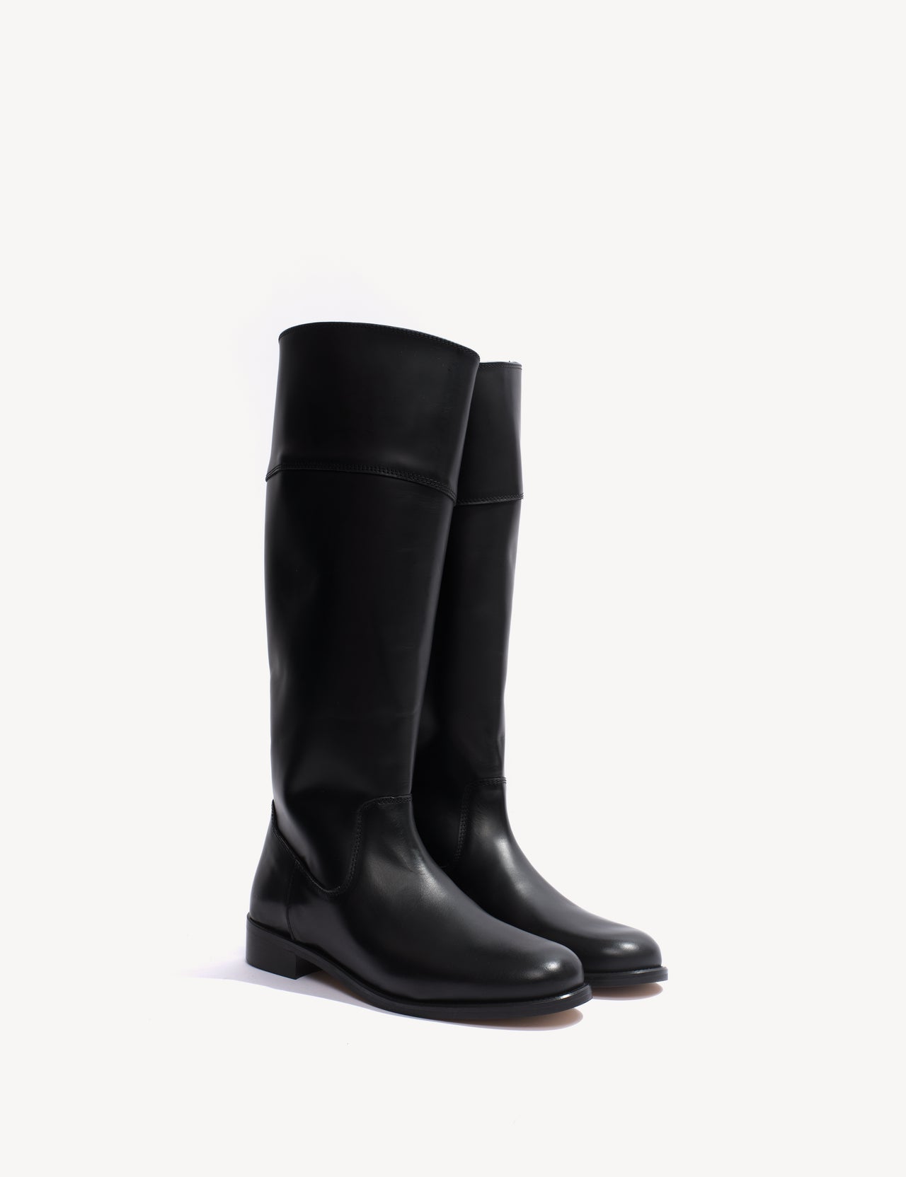 Cavalry Boot In Black Calfskin