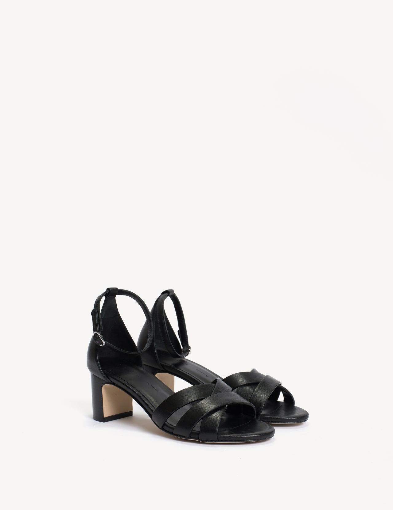 Kaia Regular Sandal In Black Calfskin