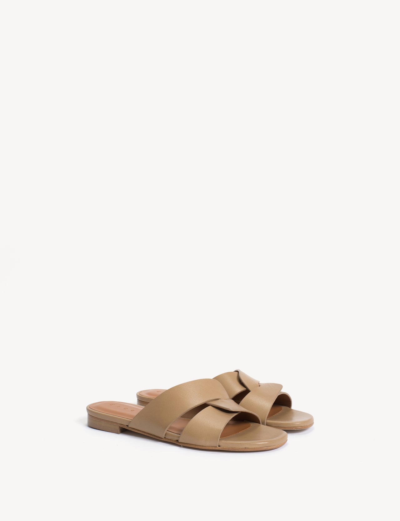 Lulu Mule In Beige Calfskin
