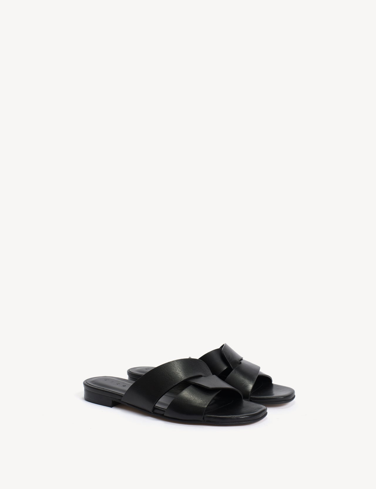 Lulu Mule In Black Calfskin