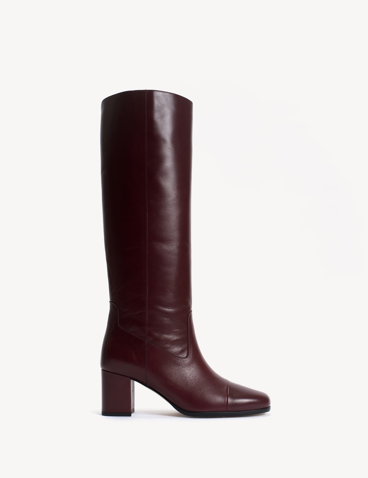 May Boot High In Bordeaux Calfskin