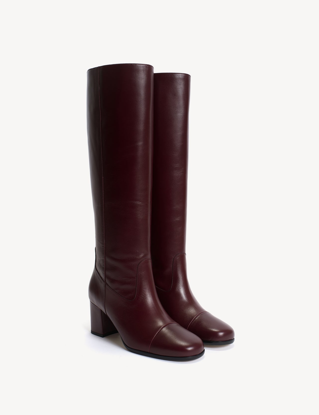 May Boot High In Bordeaux Calfskin