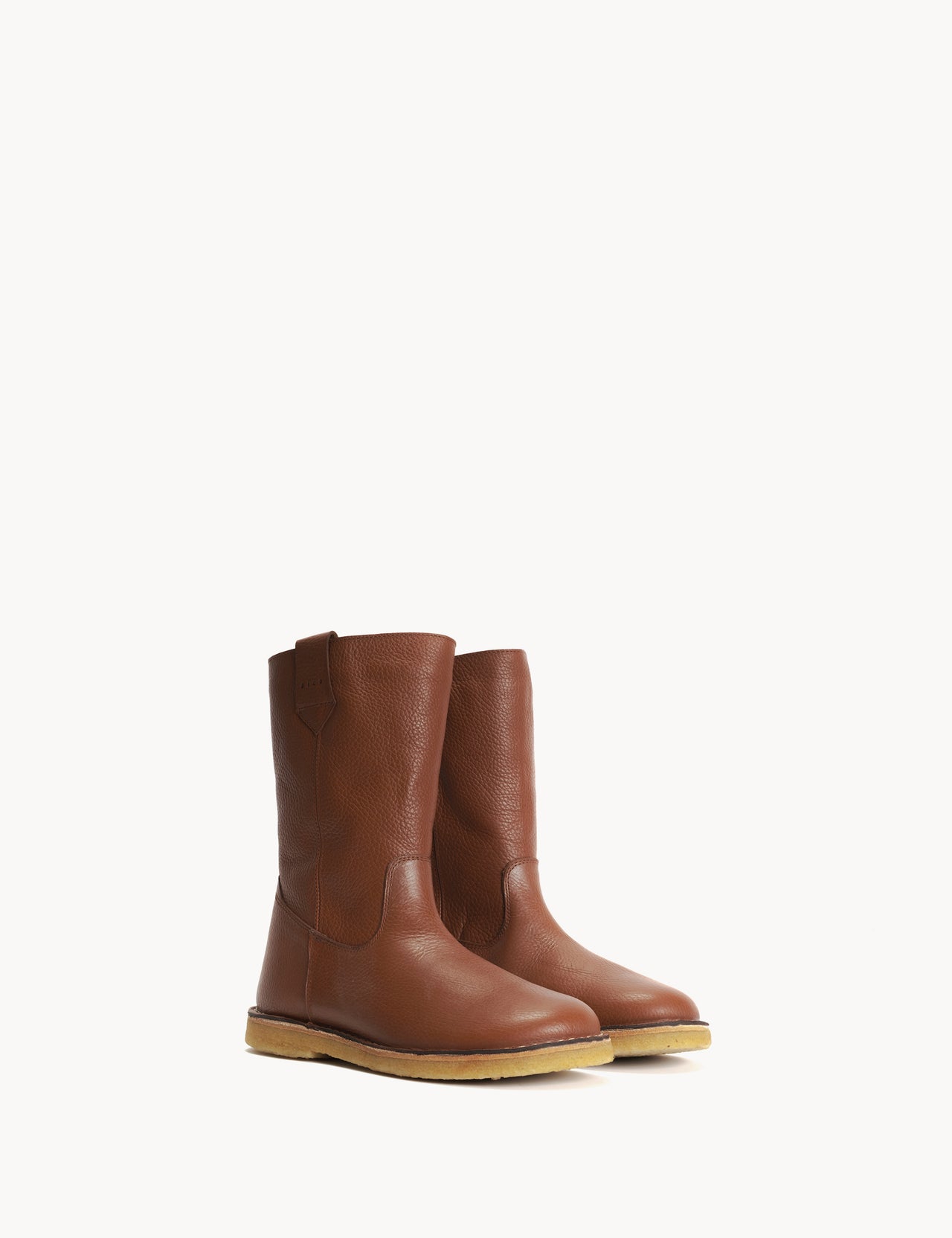 Surf Boot In Cognac Gravado Leather