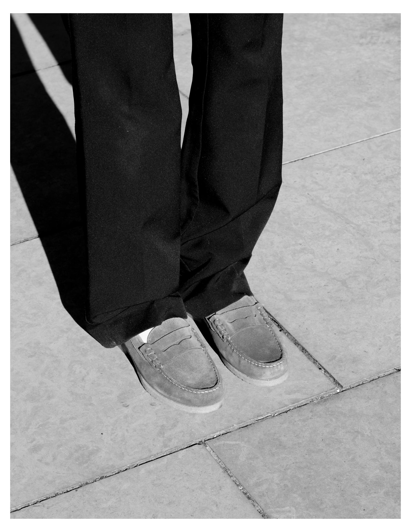 LOAFER PENNY CREPE SUEDE BLACK - Dico Copenhagen