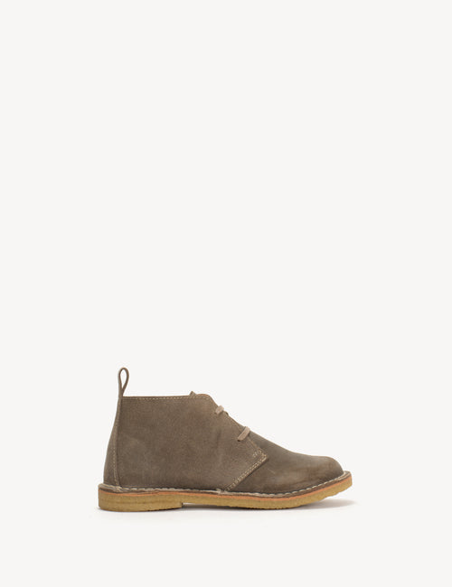Silja In Taupe Waxed Suede With a 20mm Heel