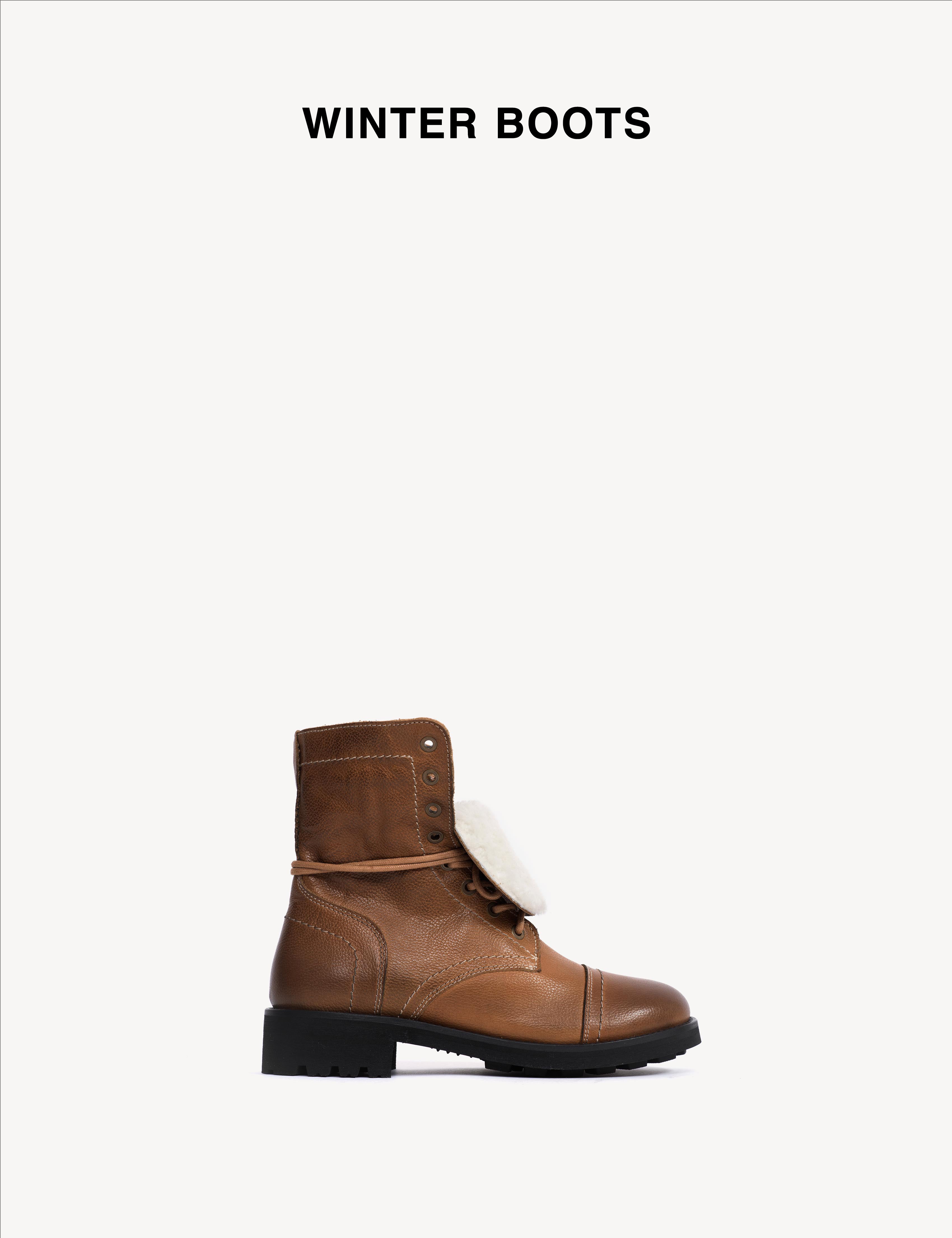 Dunn Zip Boot In Cognac Calfskin - Dico Copenhagen