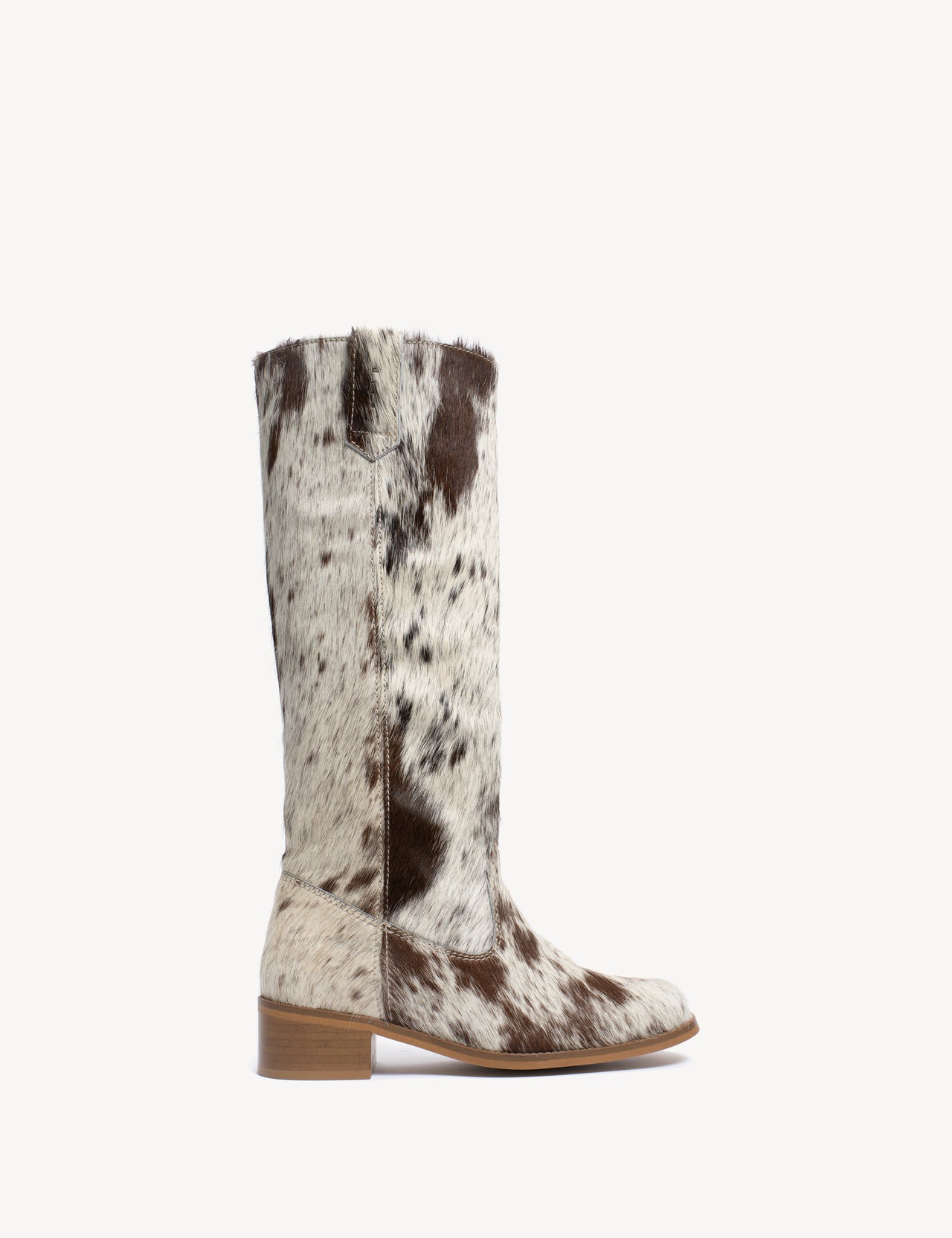 Ann Gaucho Boot In Shades Of Brown Cow Fur