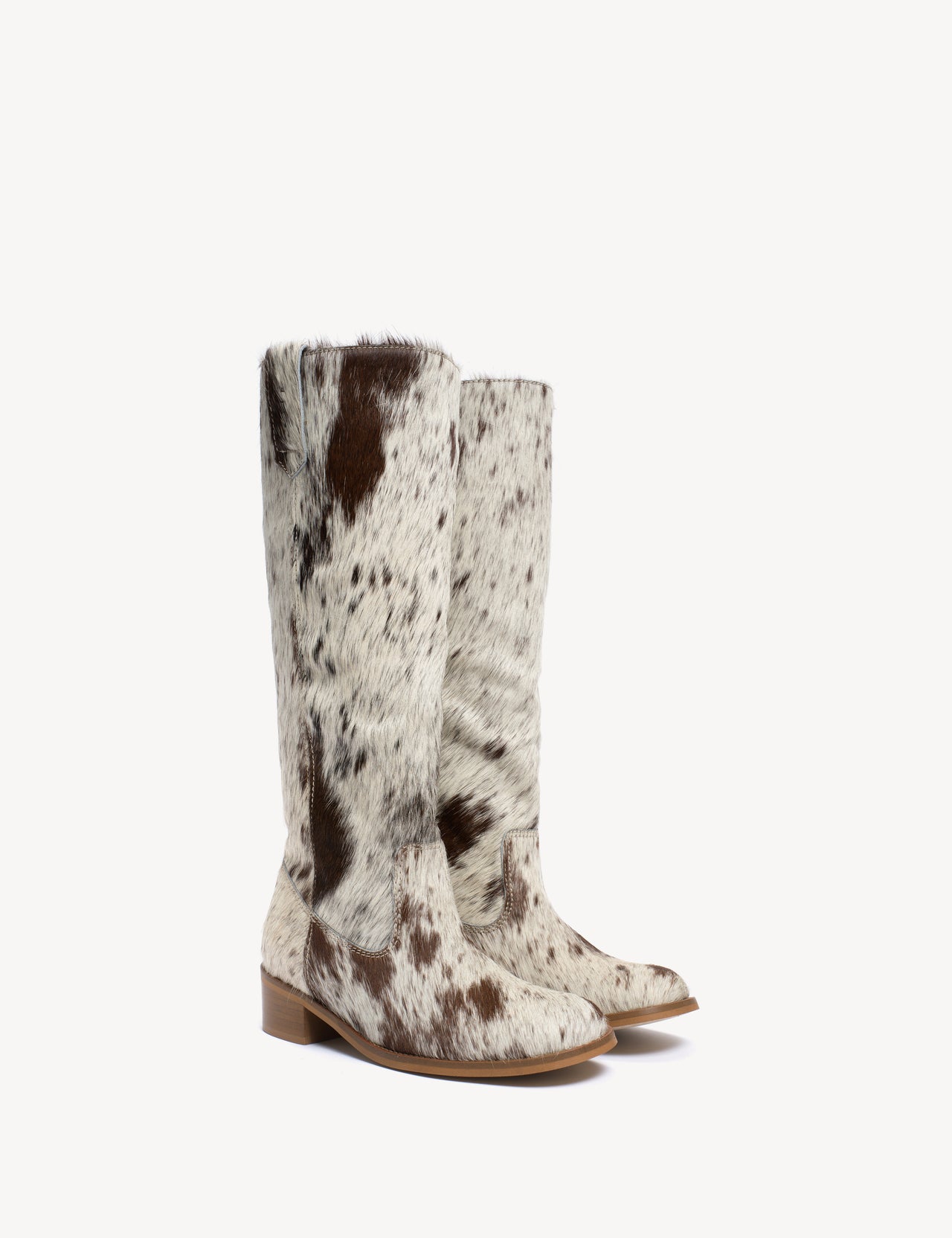 Ann Gaucho Boot In Shades Of Brown Cow Fur