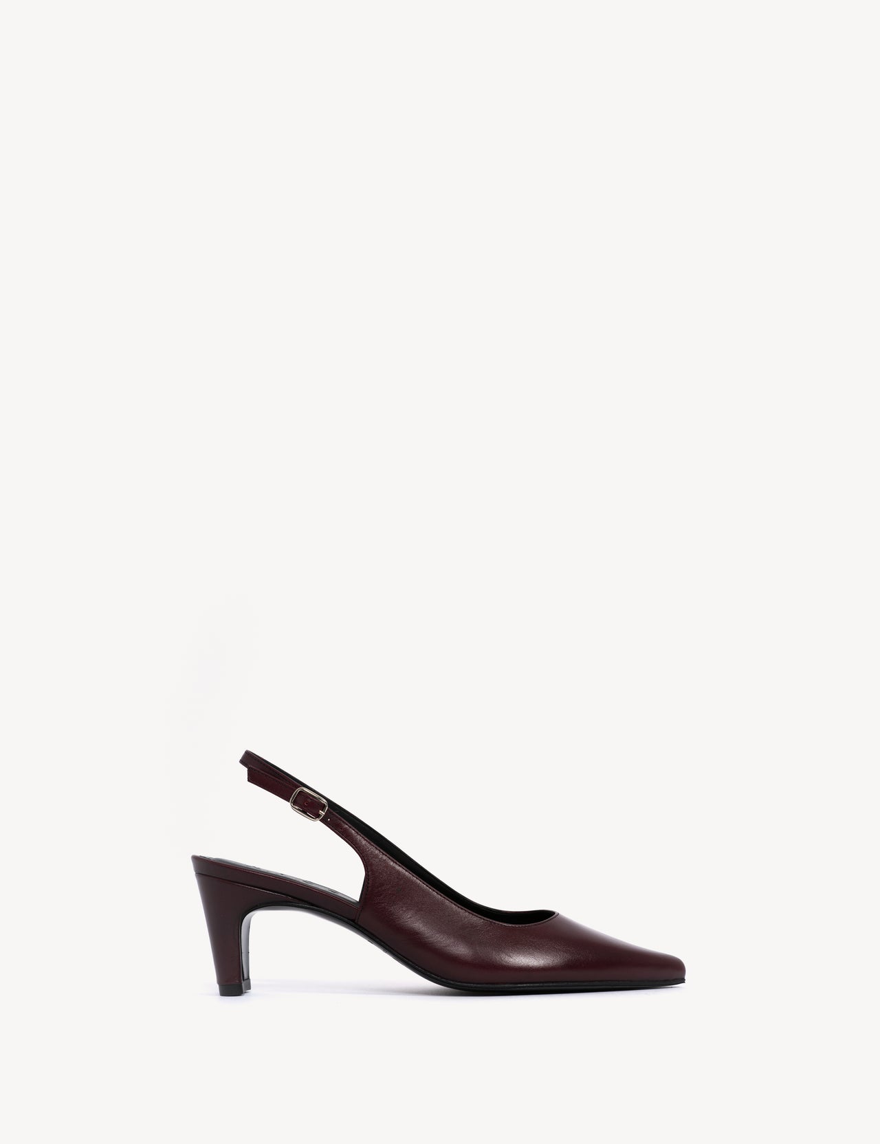 Liz Slingback Pump In Bordeaux Calfskin