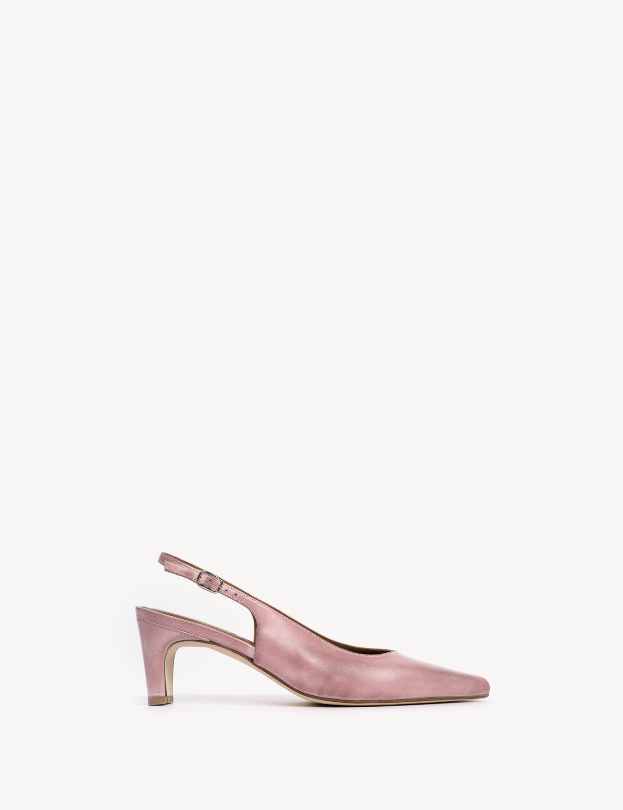 Liz Slingback Pump In Pink Escovado Leather