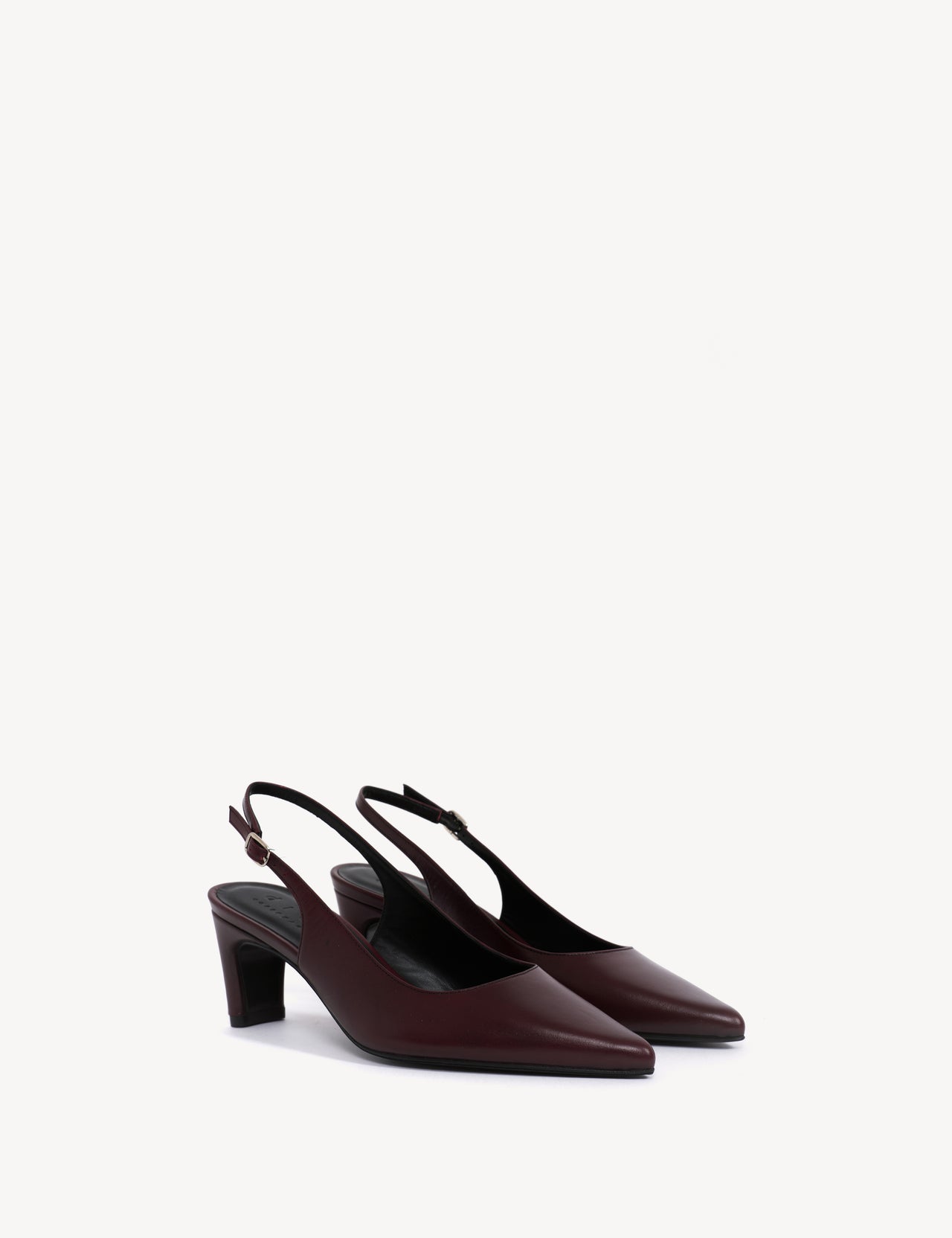 Liz Slingback Pump In Bordeaux Calfskin