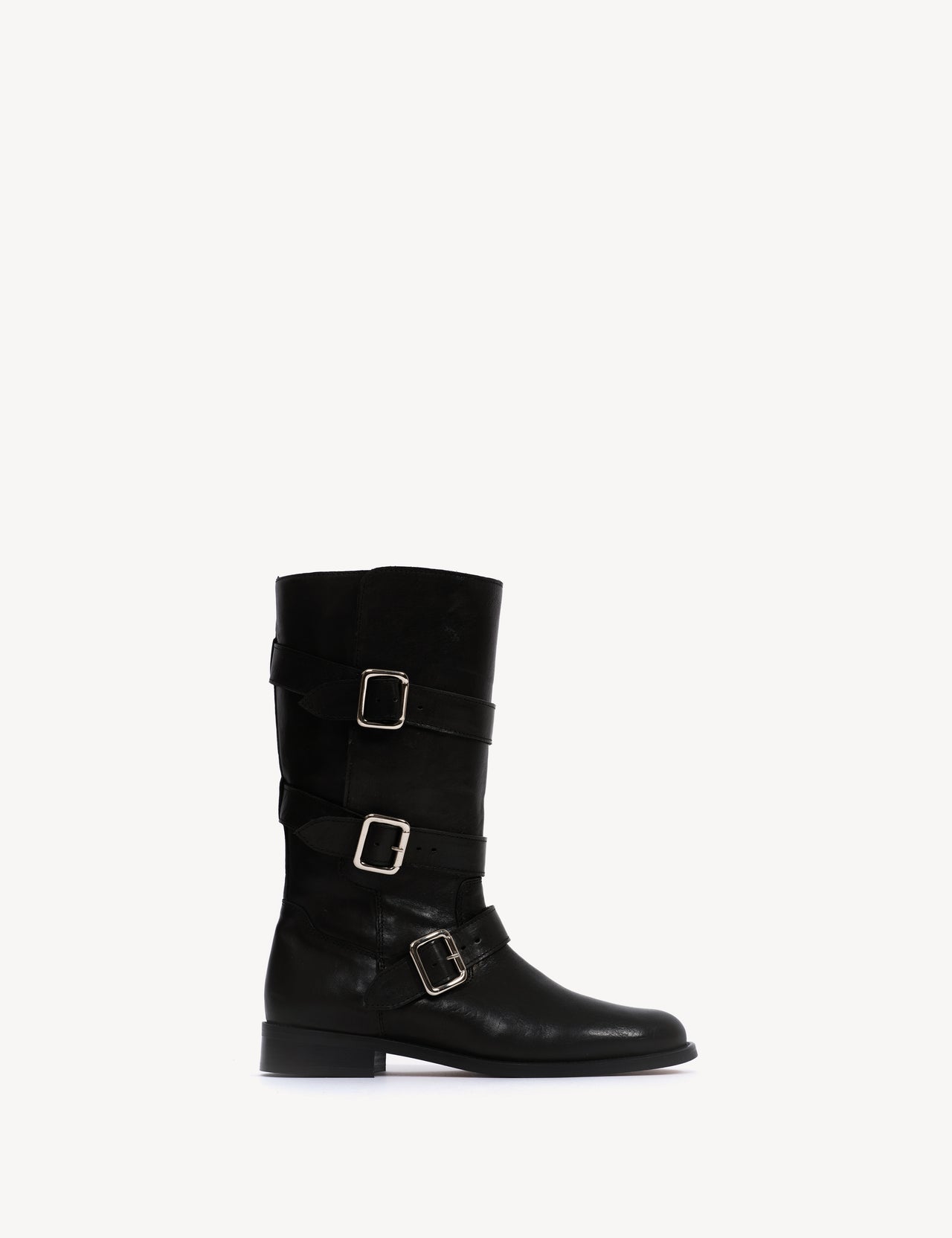 Mia Boots In Black Calfskin