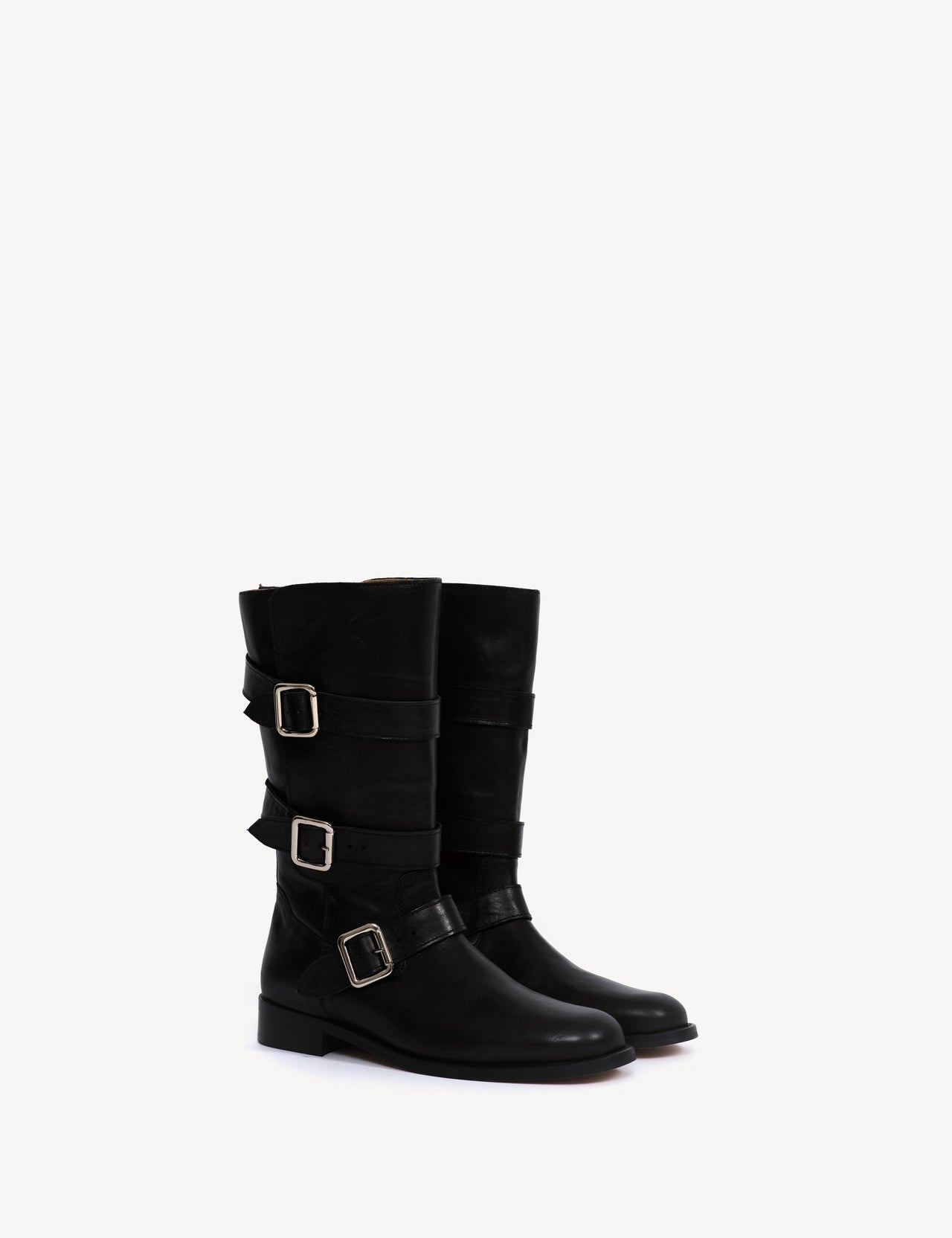 Mia Boots In Black Calfskin