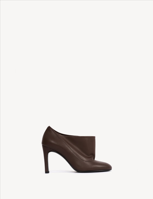 Lara Boots In Dark Brown Calfskin