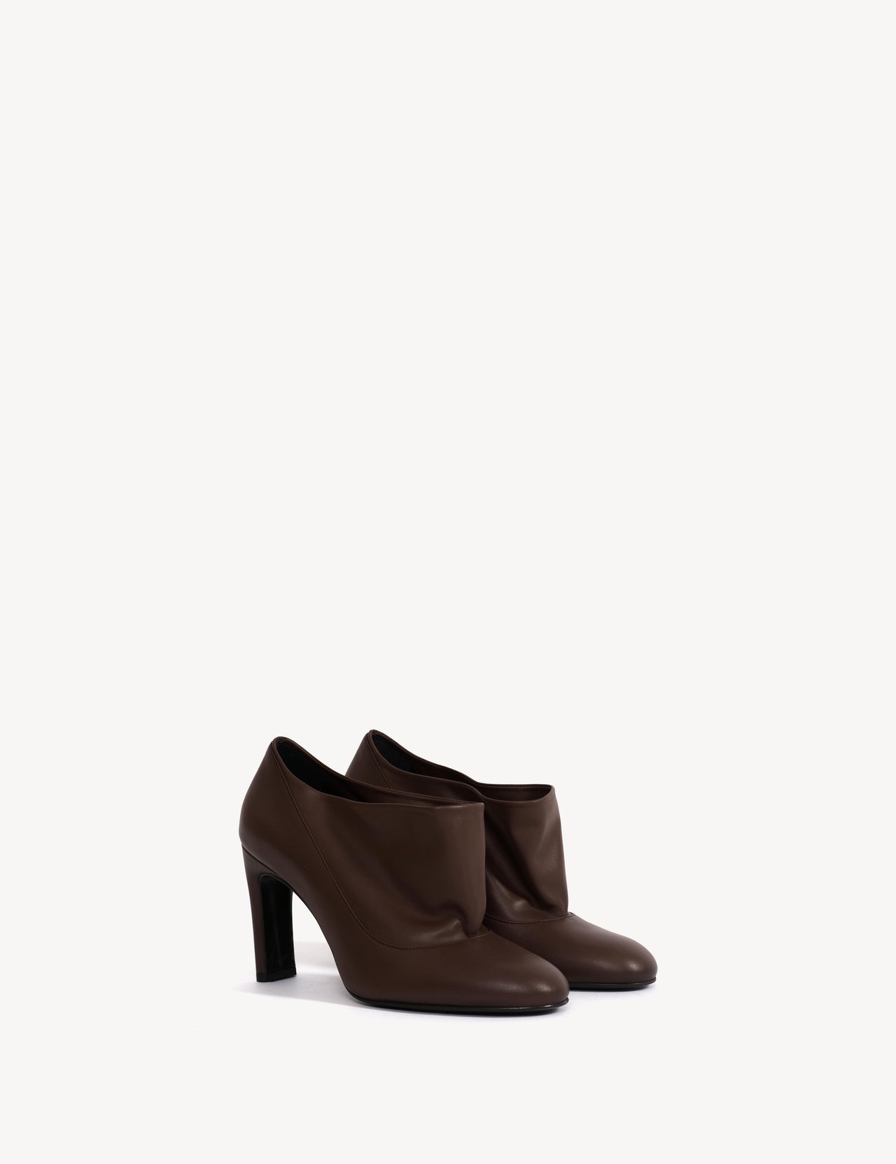 Lara Boots In Dark Brown Calfskin