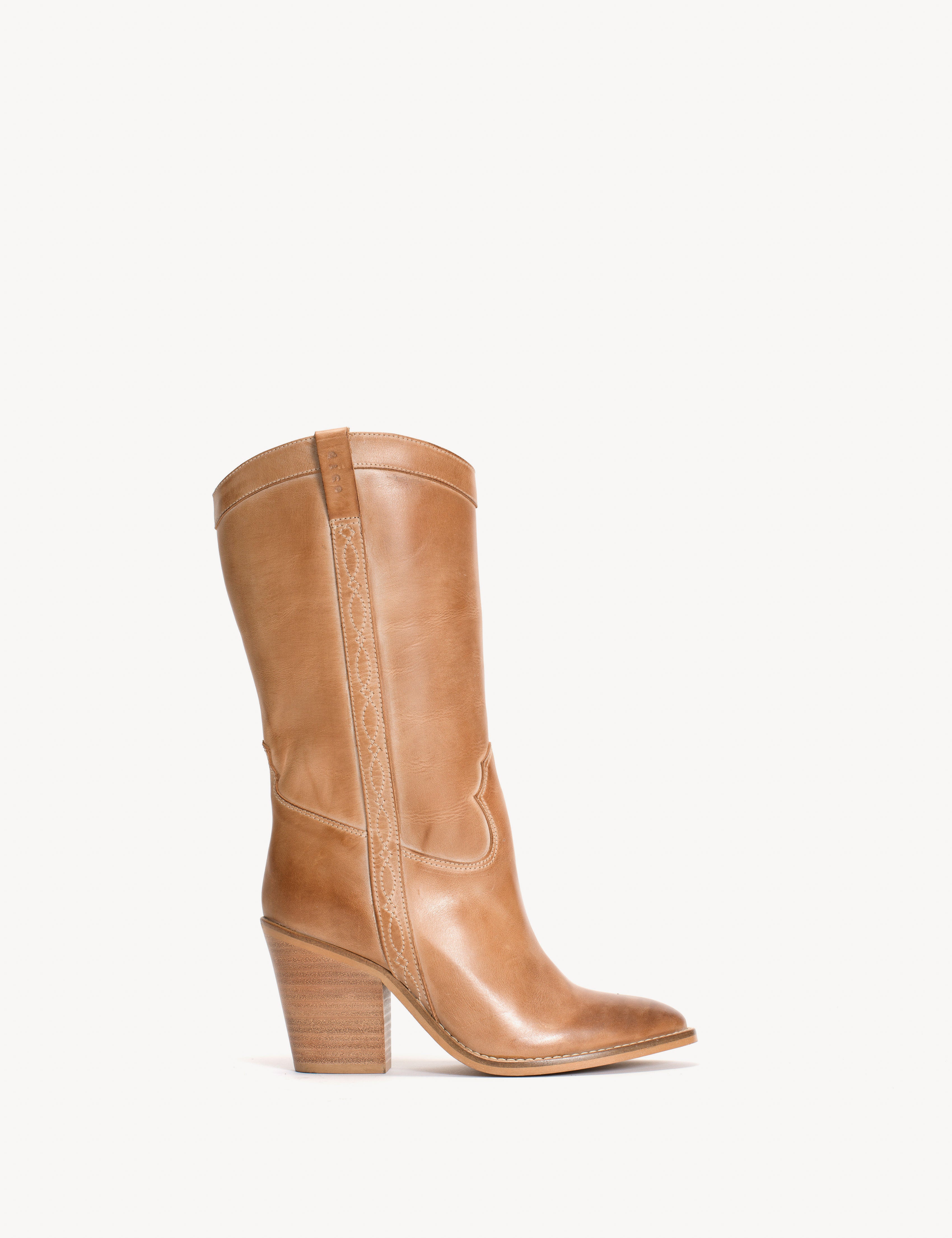 Western claire clearance leather ankle boots