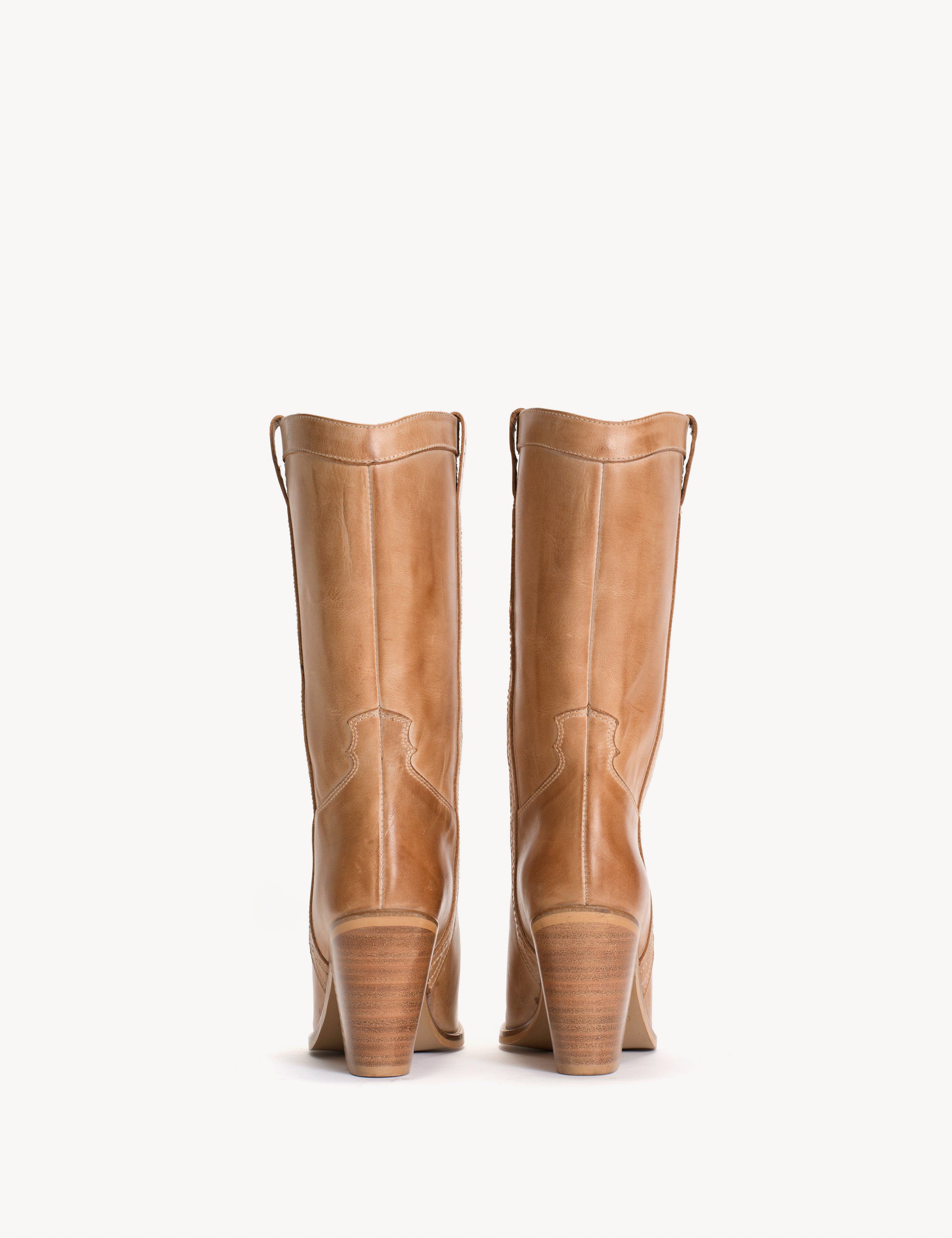 Western claire leather ankle on sale boots