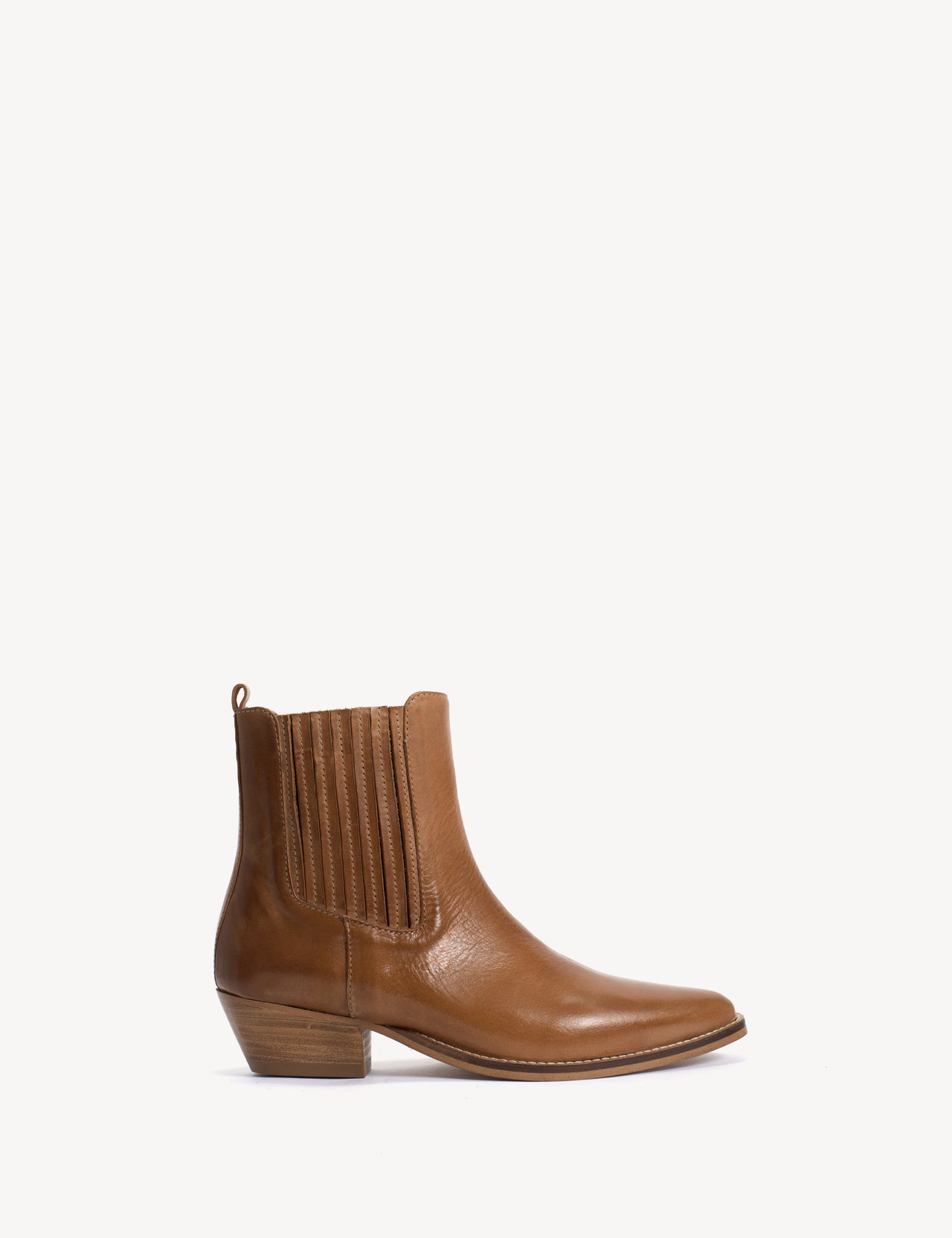 Dasha Chelsea Boot In Dark tan Escovado Leather