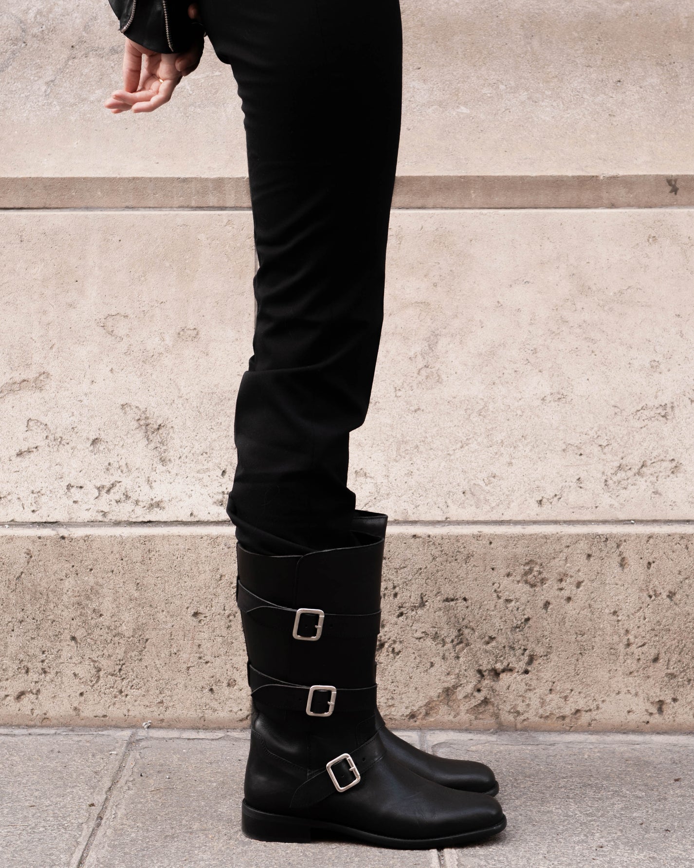 Mia Boots In Black Calfskin