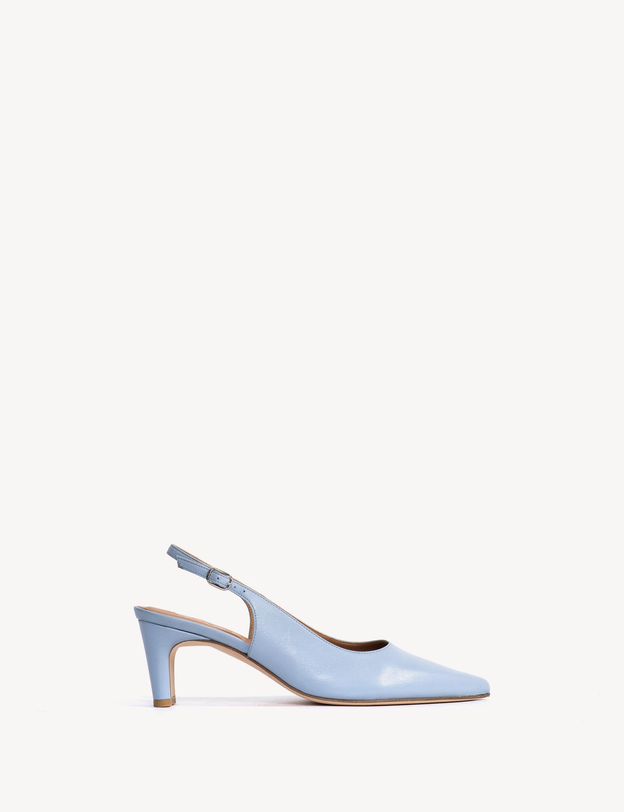 Liz Slingback Pump In Sky Blue Calfskin