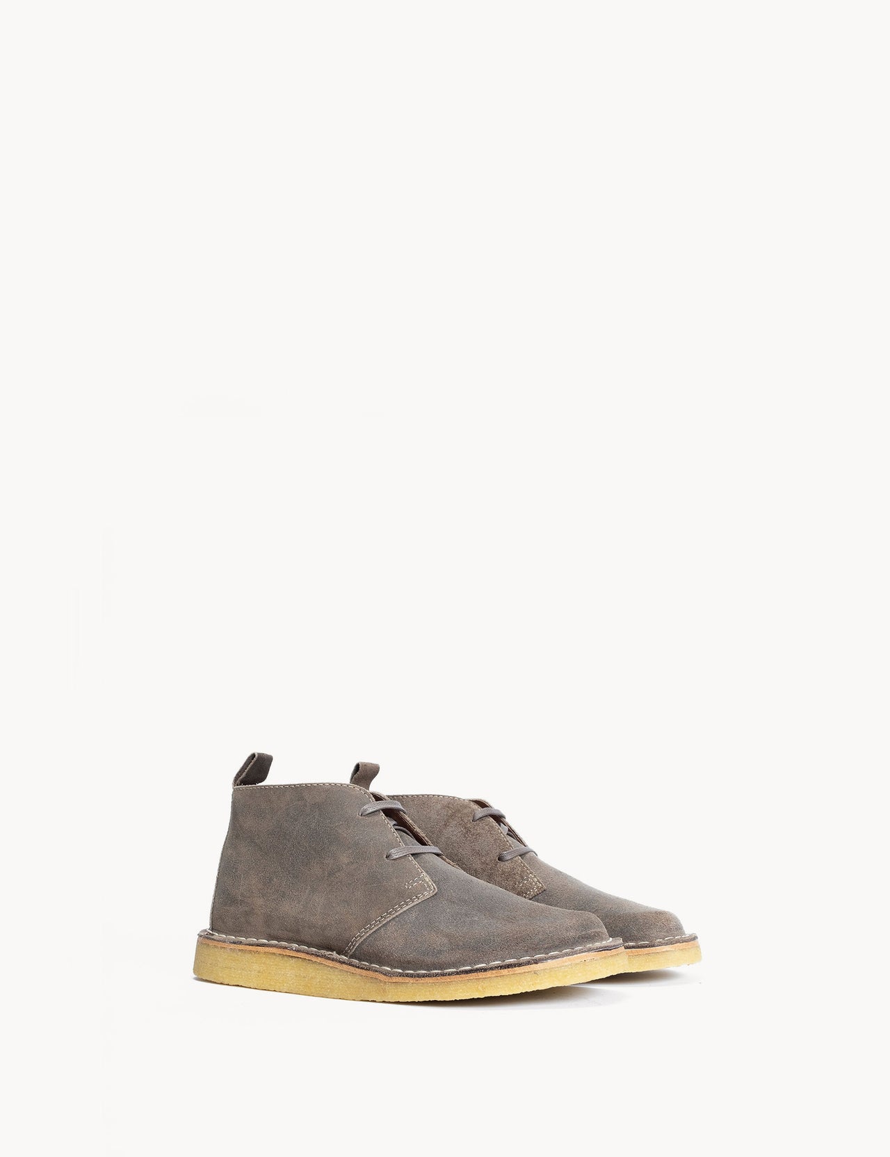 Silja In Taupe Waxed Suede With a Crepe Sole