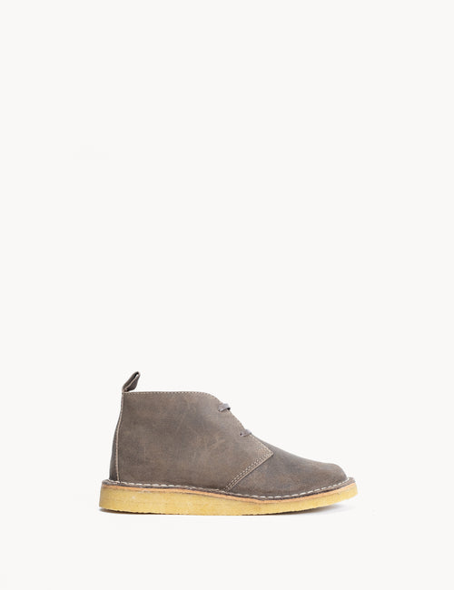 Silja In Taupe Waxed Suede With a Crepe Sole