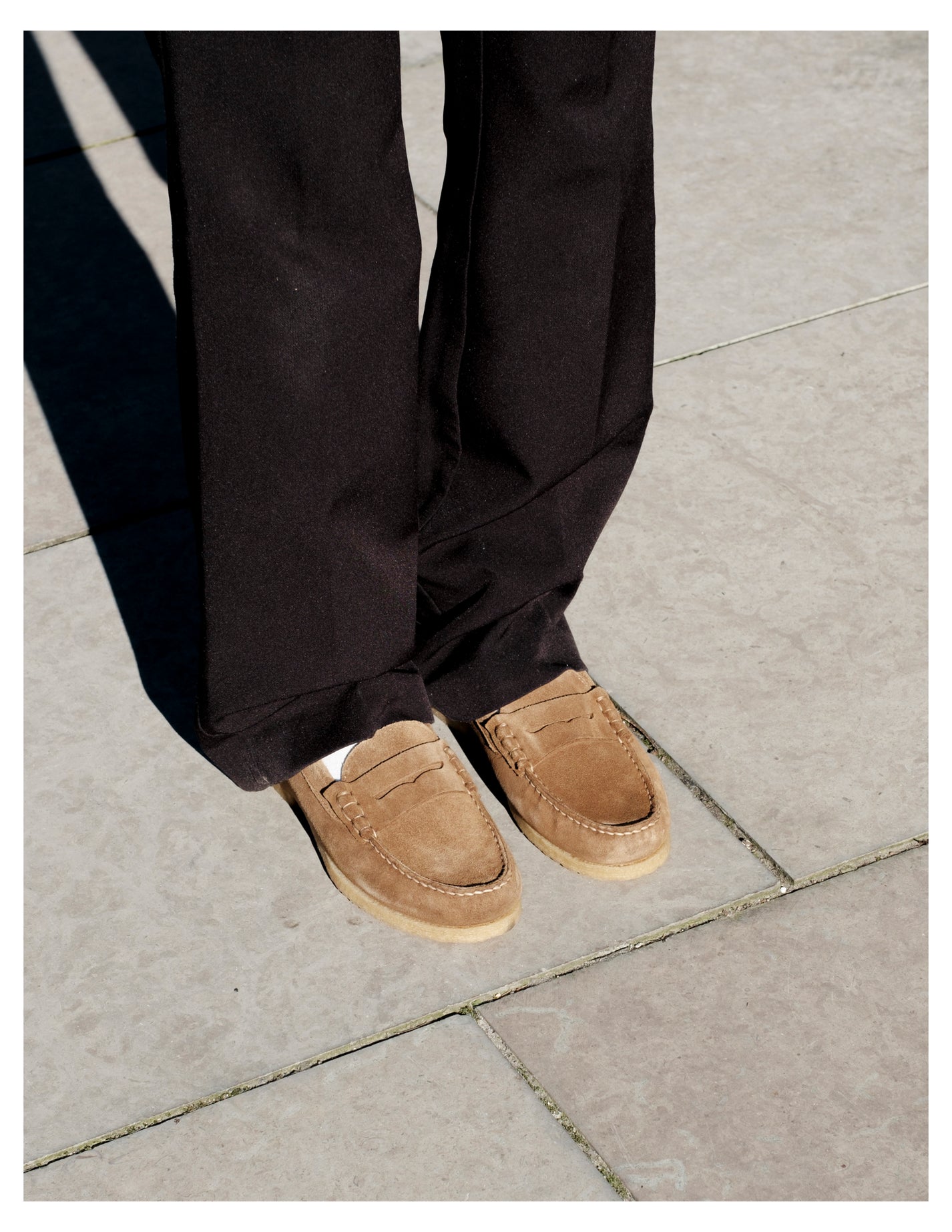 LOAFER PENNY CREPE SUEDE HONEY - Dico Copenhagen